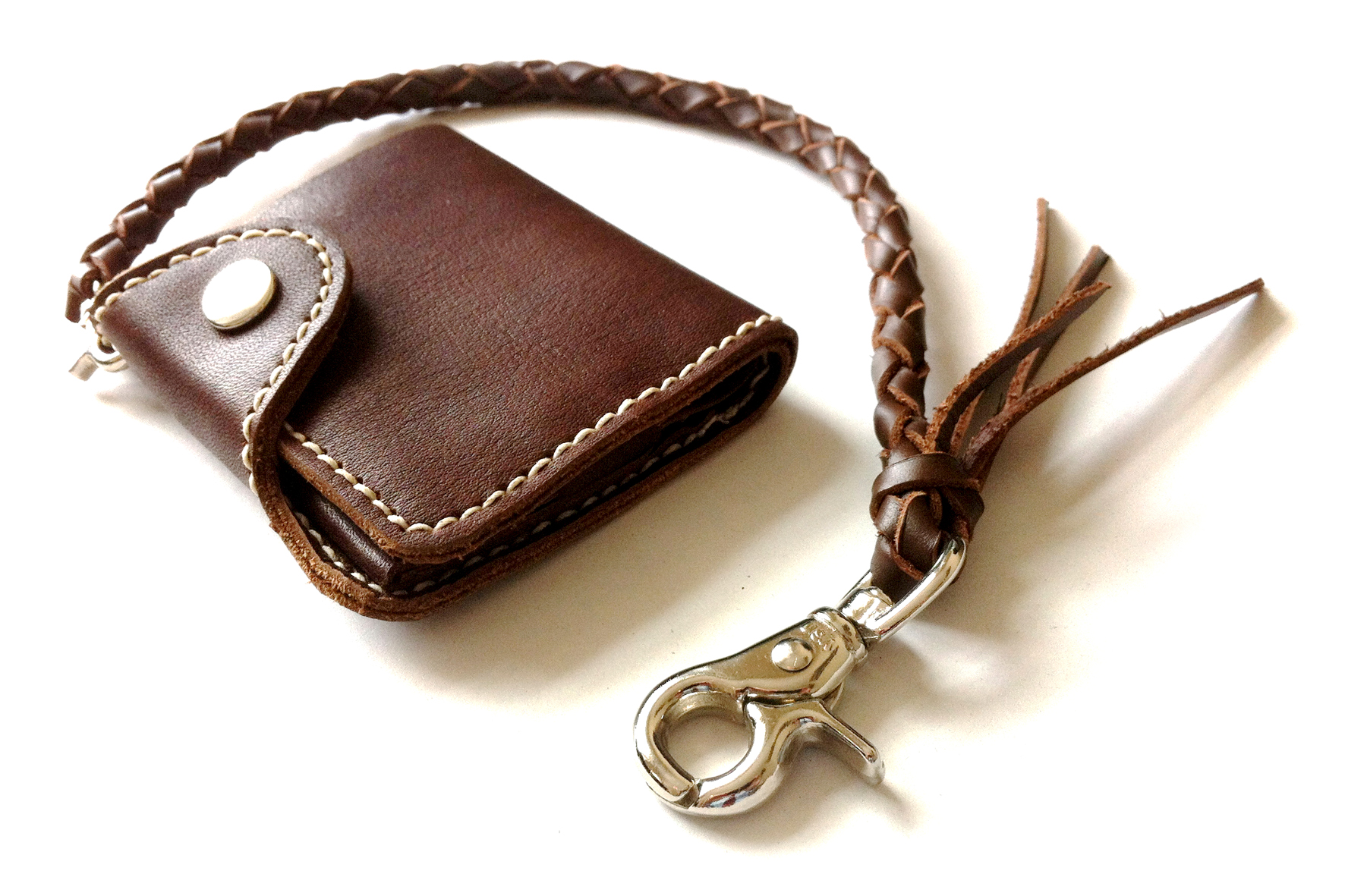 Hide & Sleek - Julian&#39;s wallet & lanyard — Baldwin Leather - Hand crafted leather goods